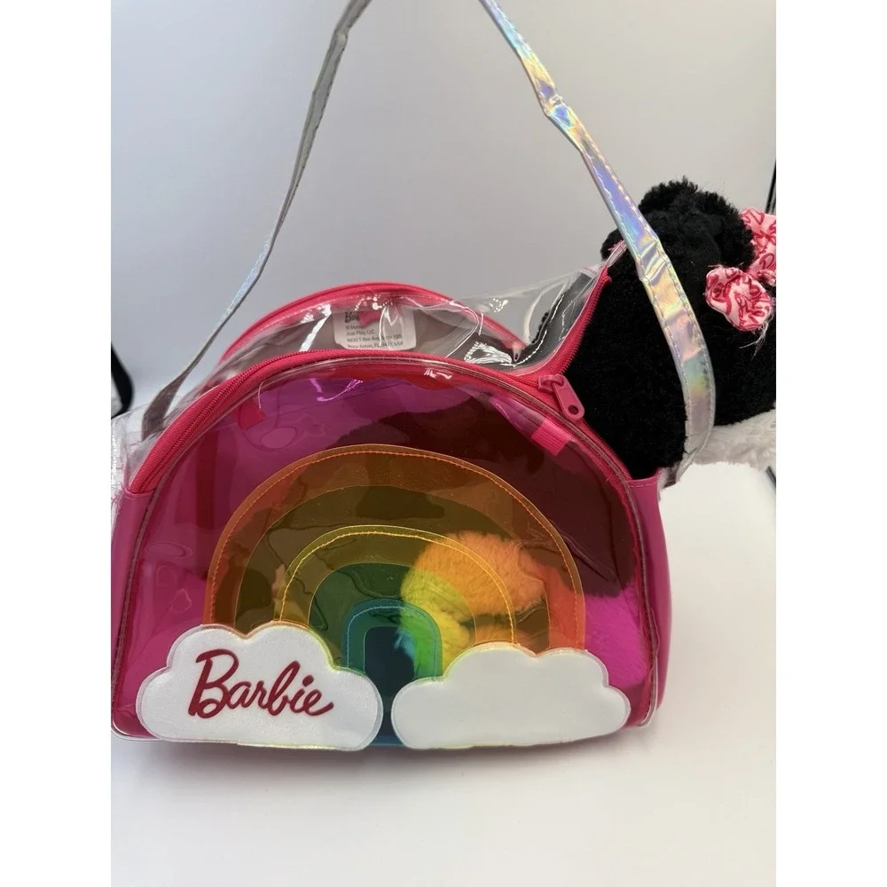 MATTEL Barbie Dreamtopia Kiss & Care Pet Care Pet Carrybag Rainbow PINK With Cat